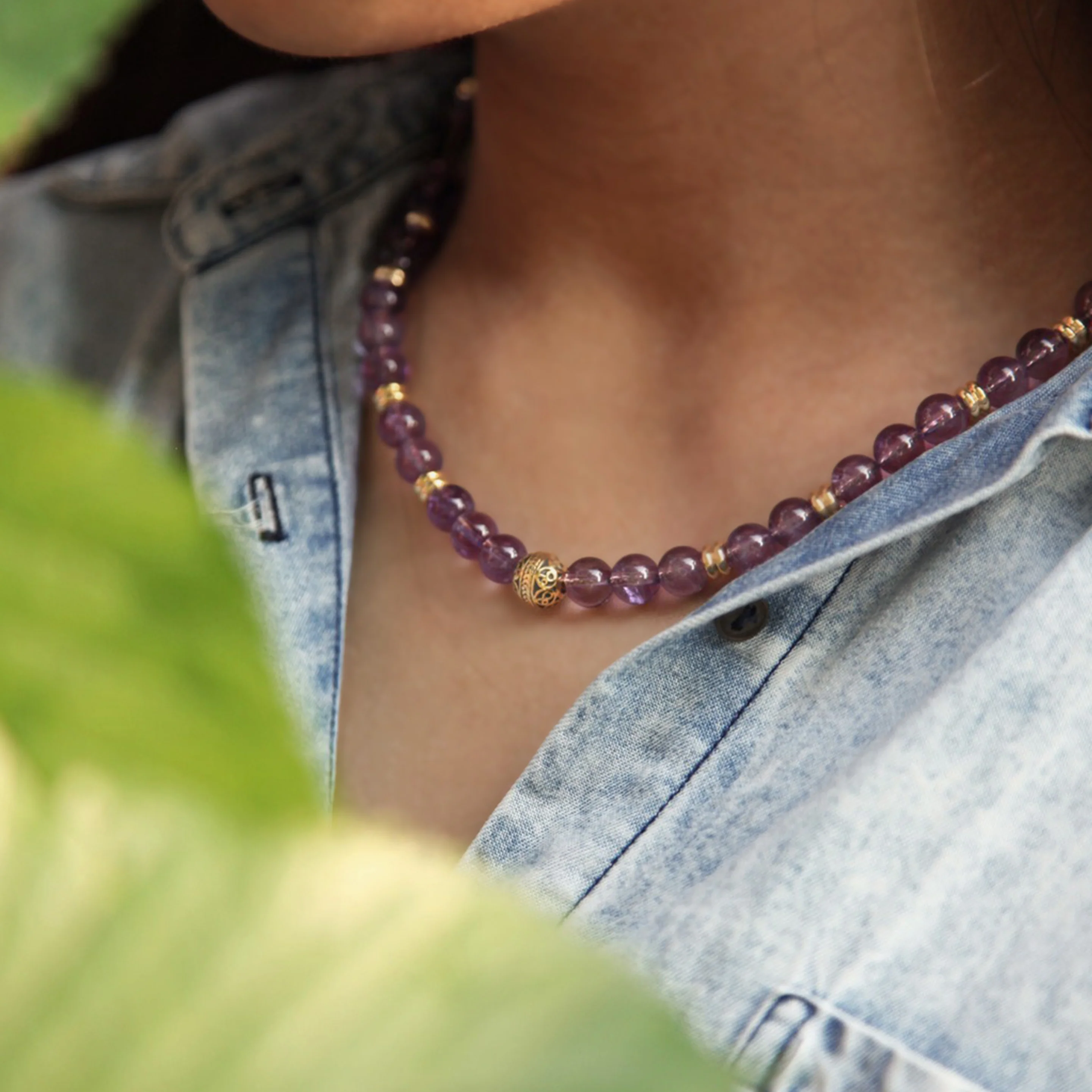 Amethyst Crystal Necklace - Image 2