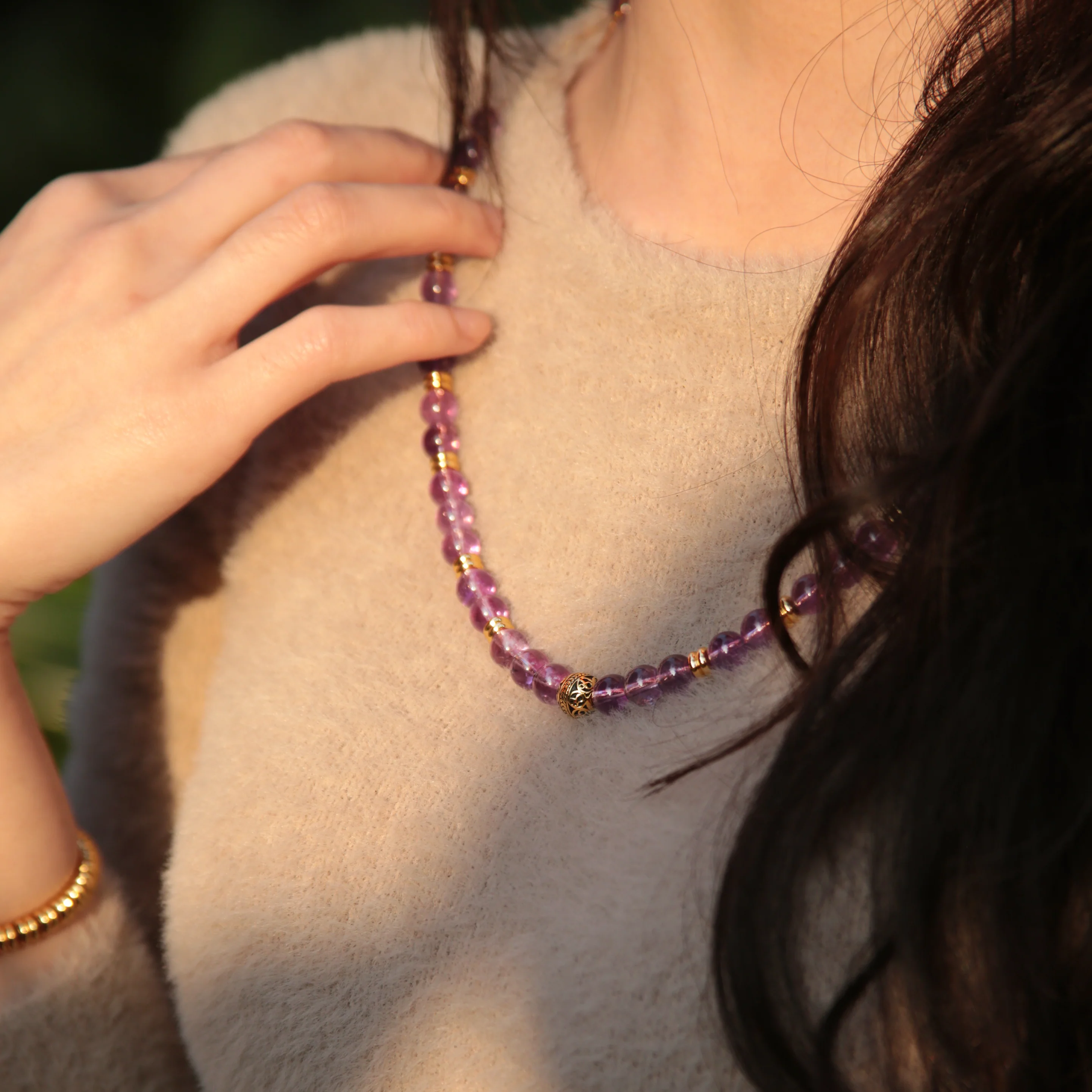 Amethyst Crystal Necklace - Image 5