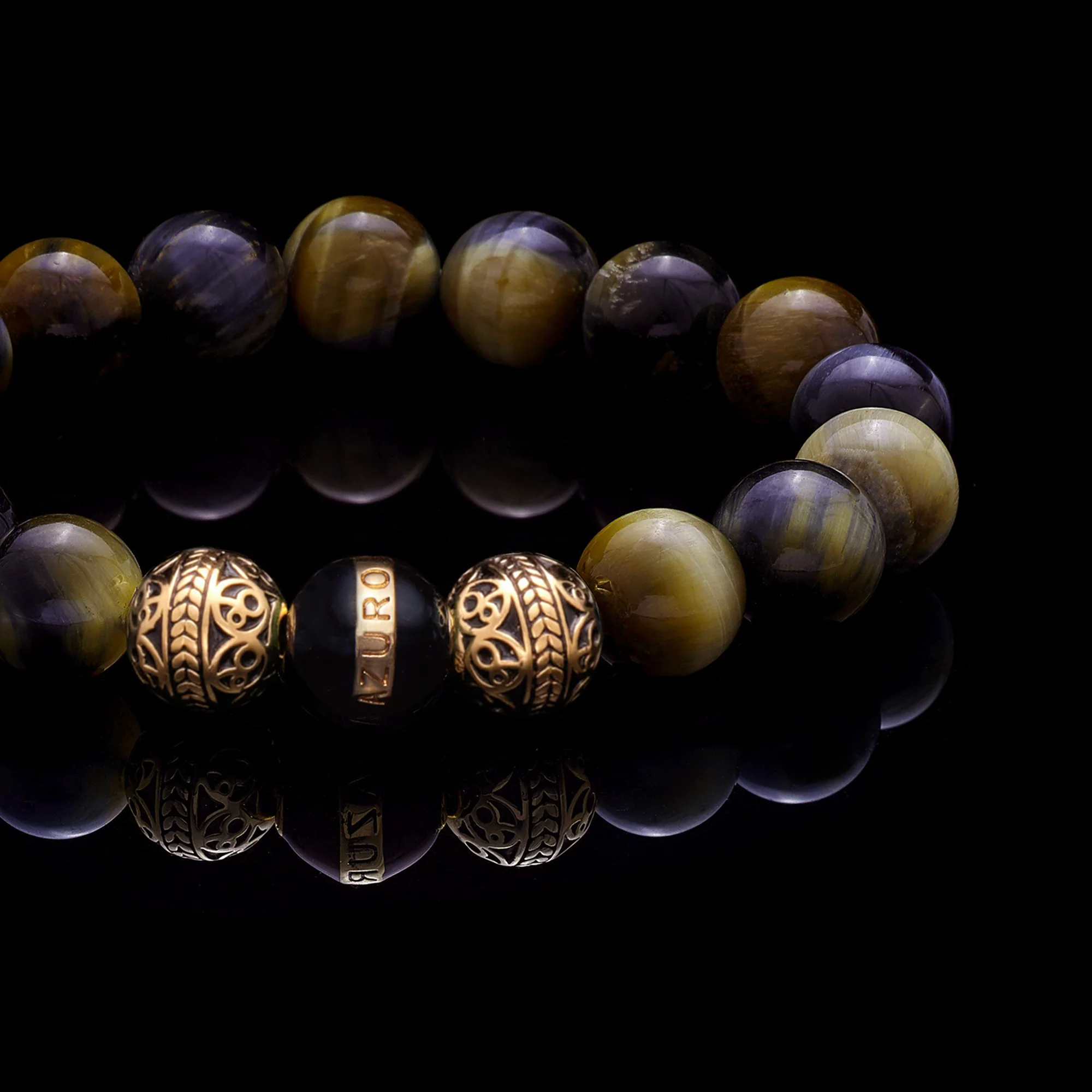 Eos| Gold Enamel Black Bracelet - Image 2