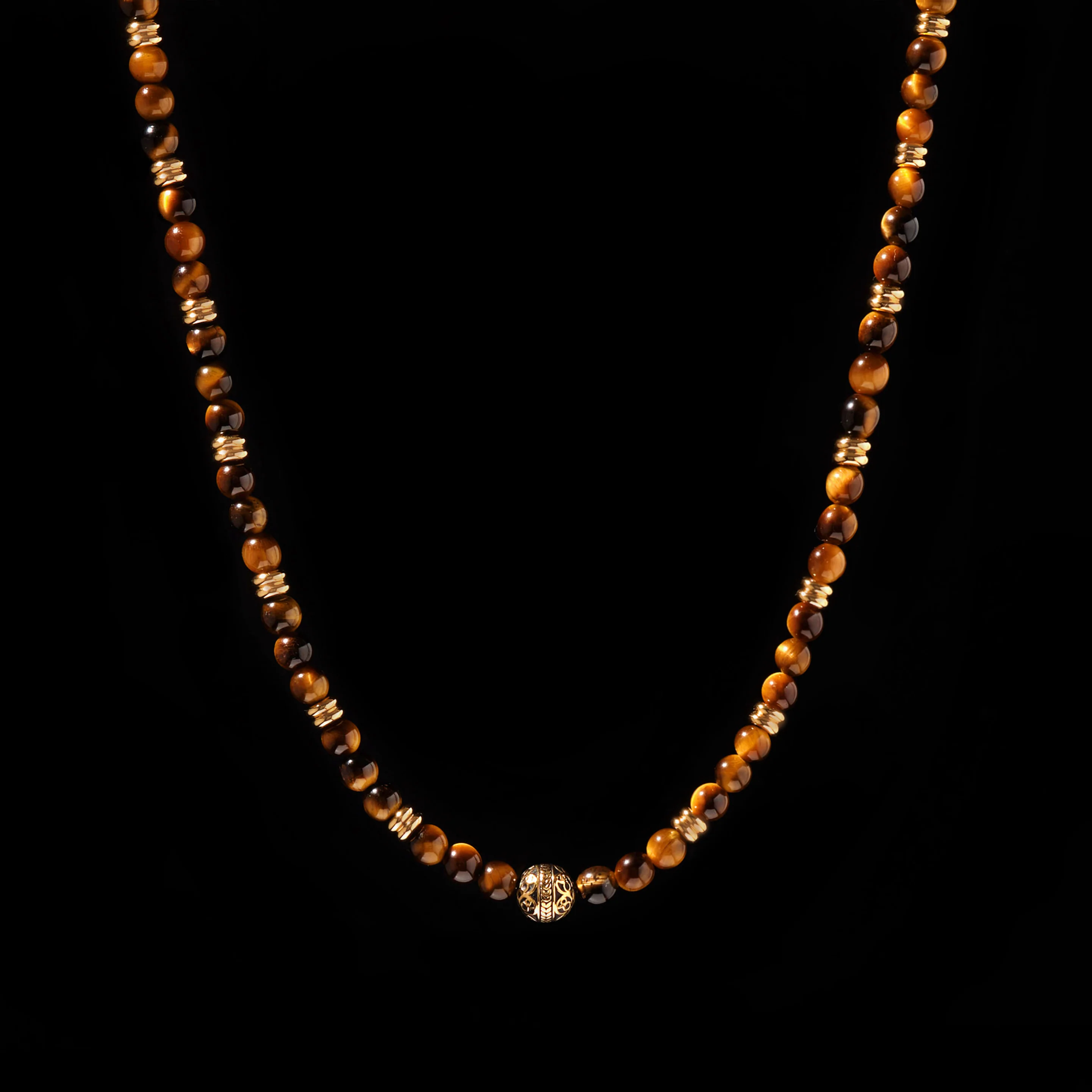 Gold Tiger Eye Crystal Necklace - Image 4