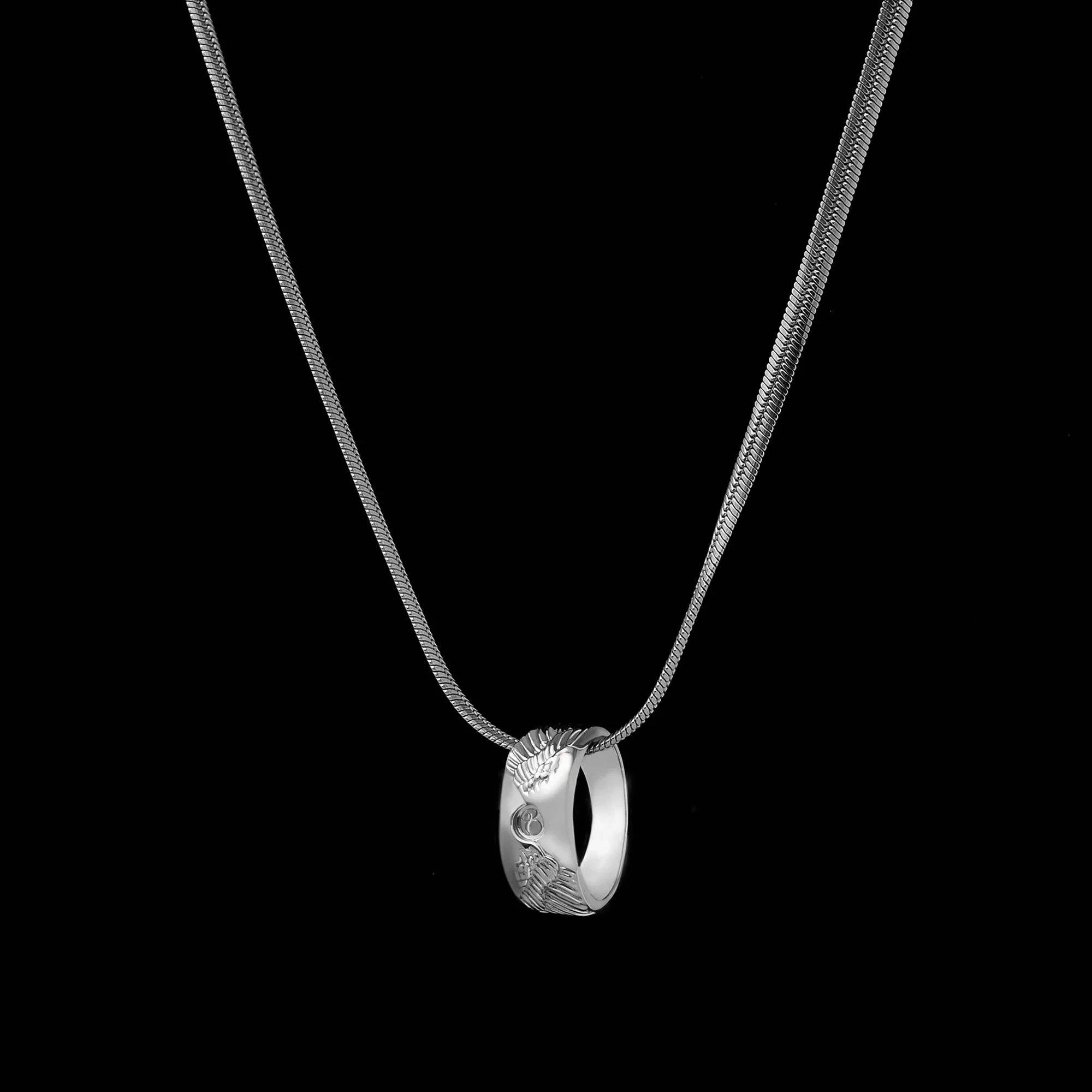 Angel Wing Ring, Snake Necklace - Image 3