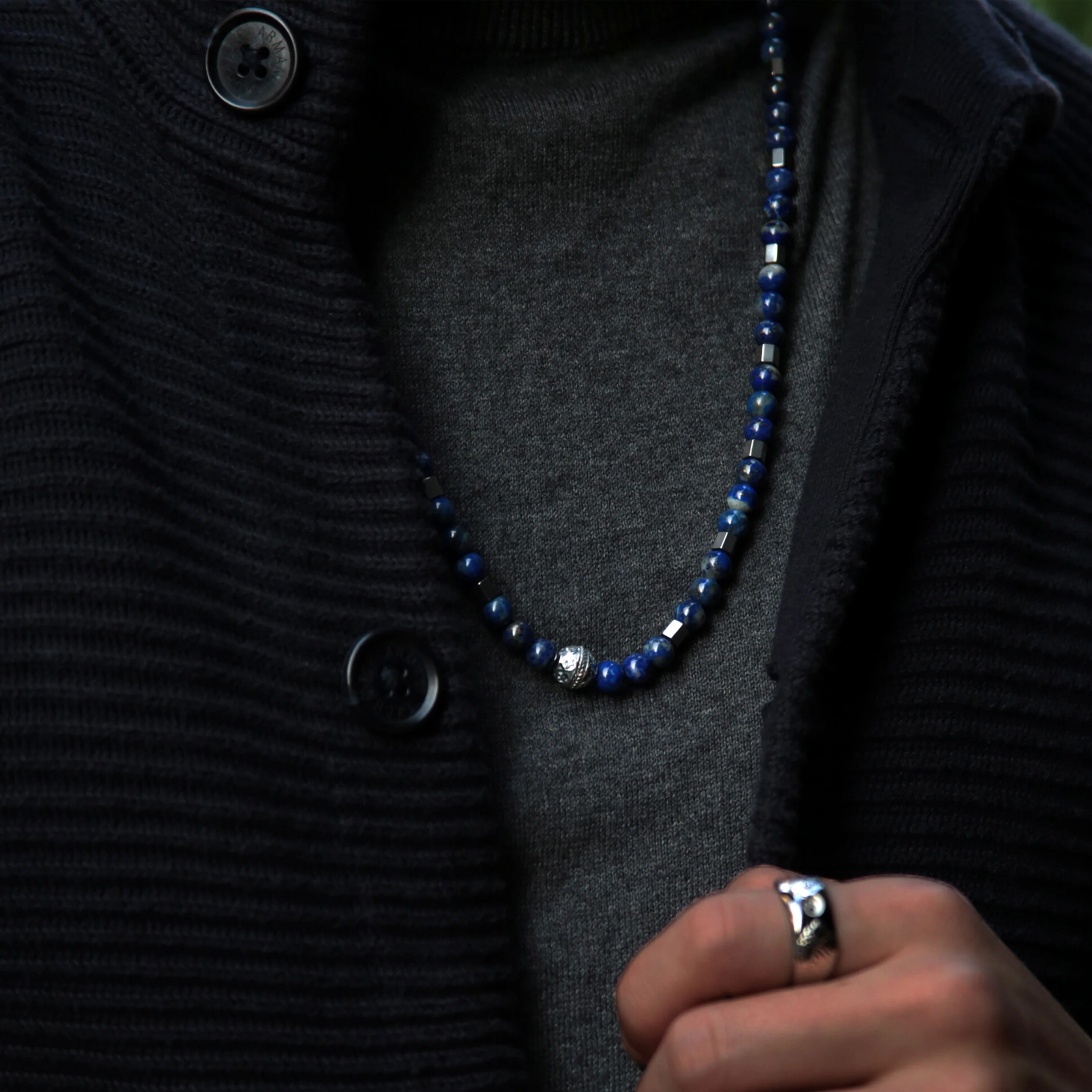 Lapis Lazuli Beaded Necklace - Image 3
