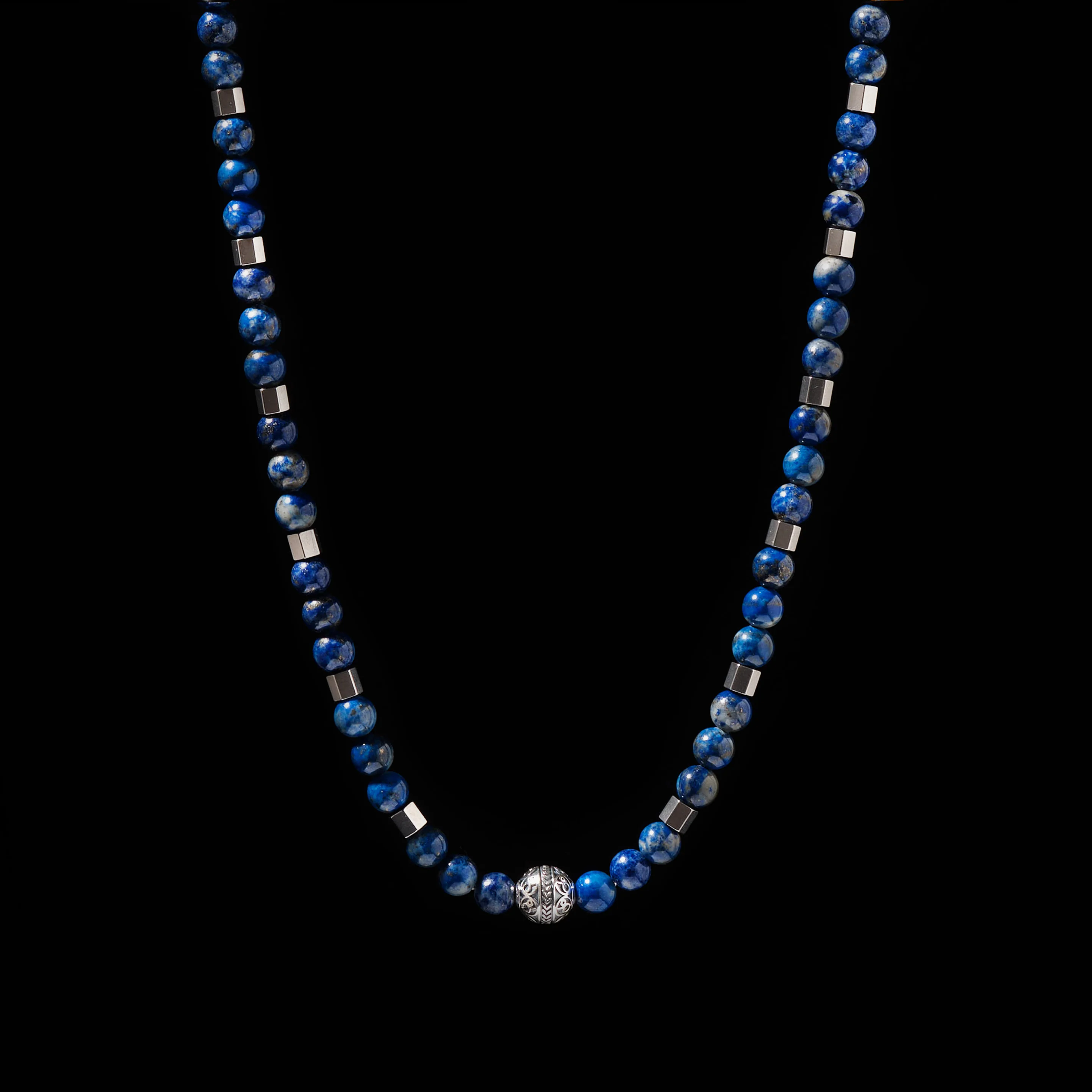Lapis Lazuli Beaded Necklace - Image 4