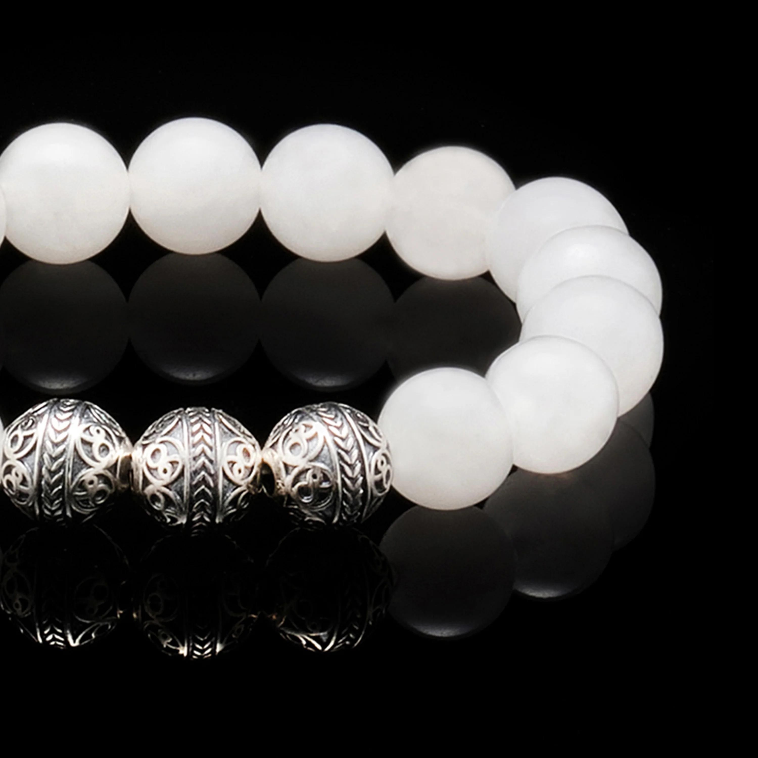 Silver Classic White Jade - Image 2