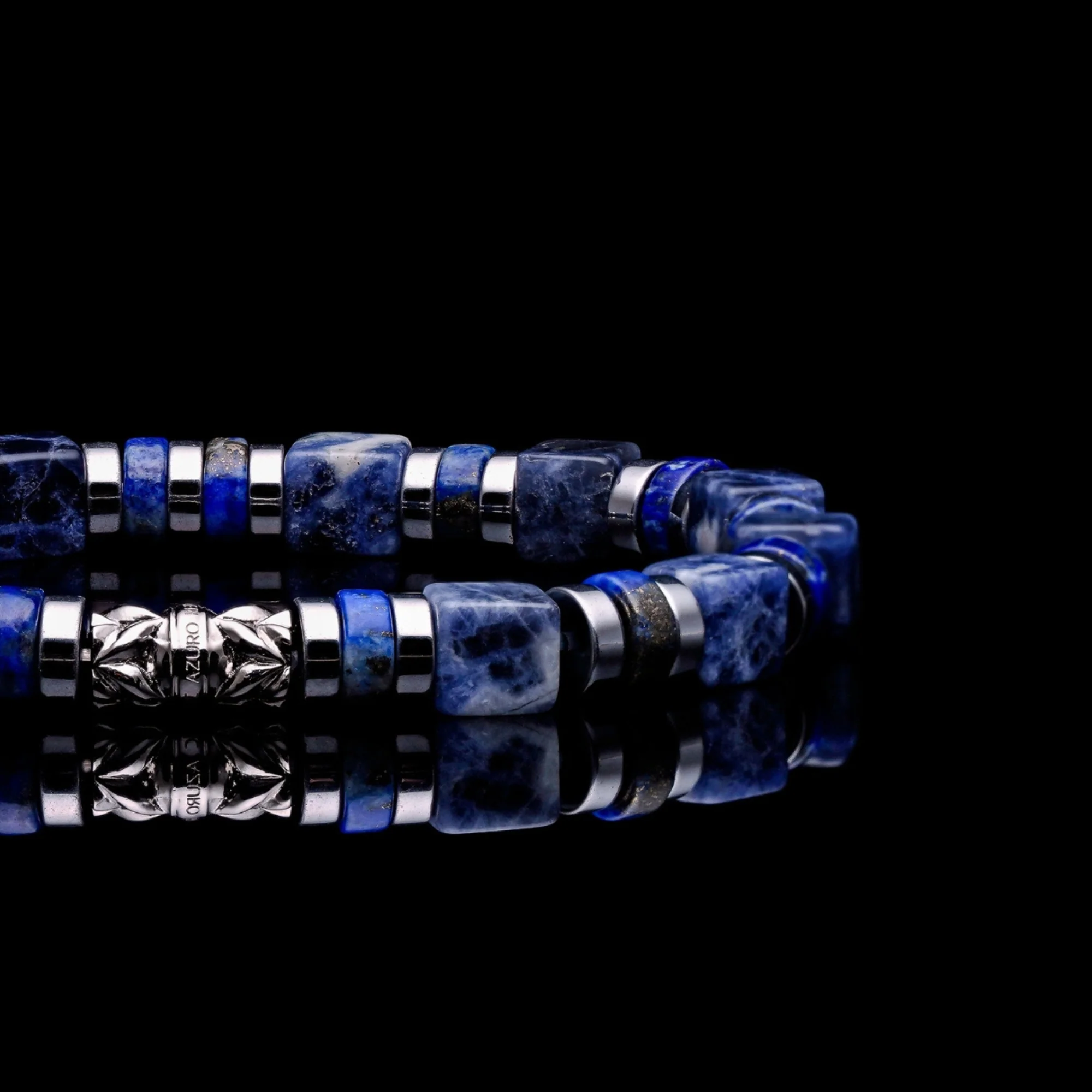 The Ocean | Lapis Beaded Bracelet - Image 2