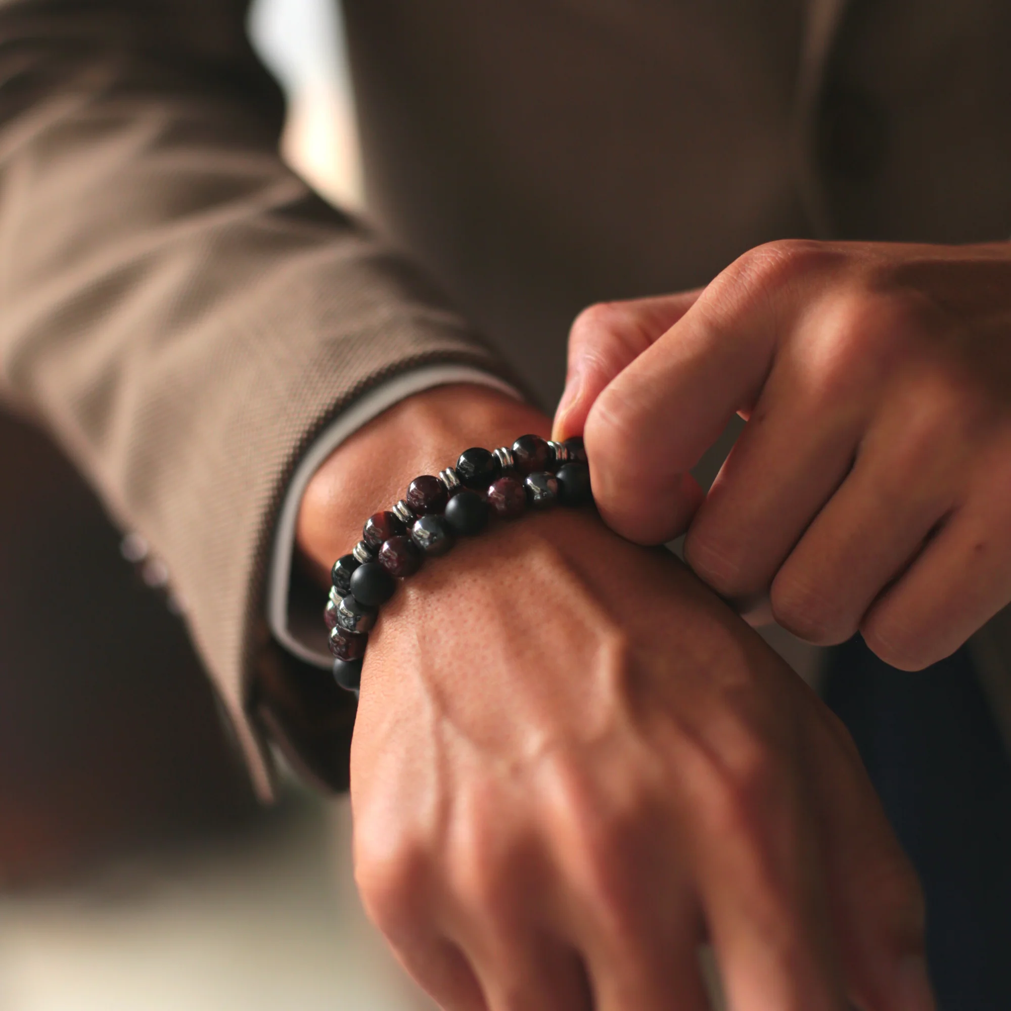 Cranberry Sauce | Stack Bracelets For Men - Image 3