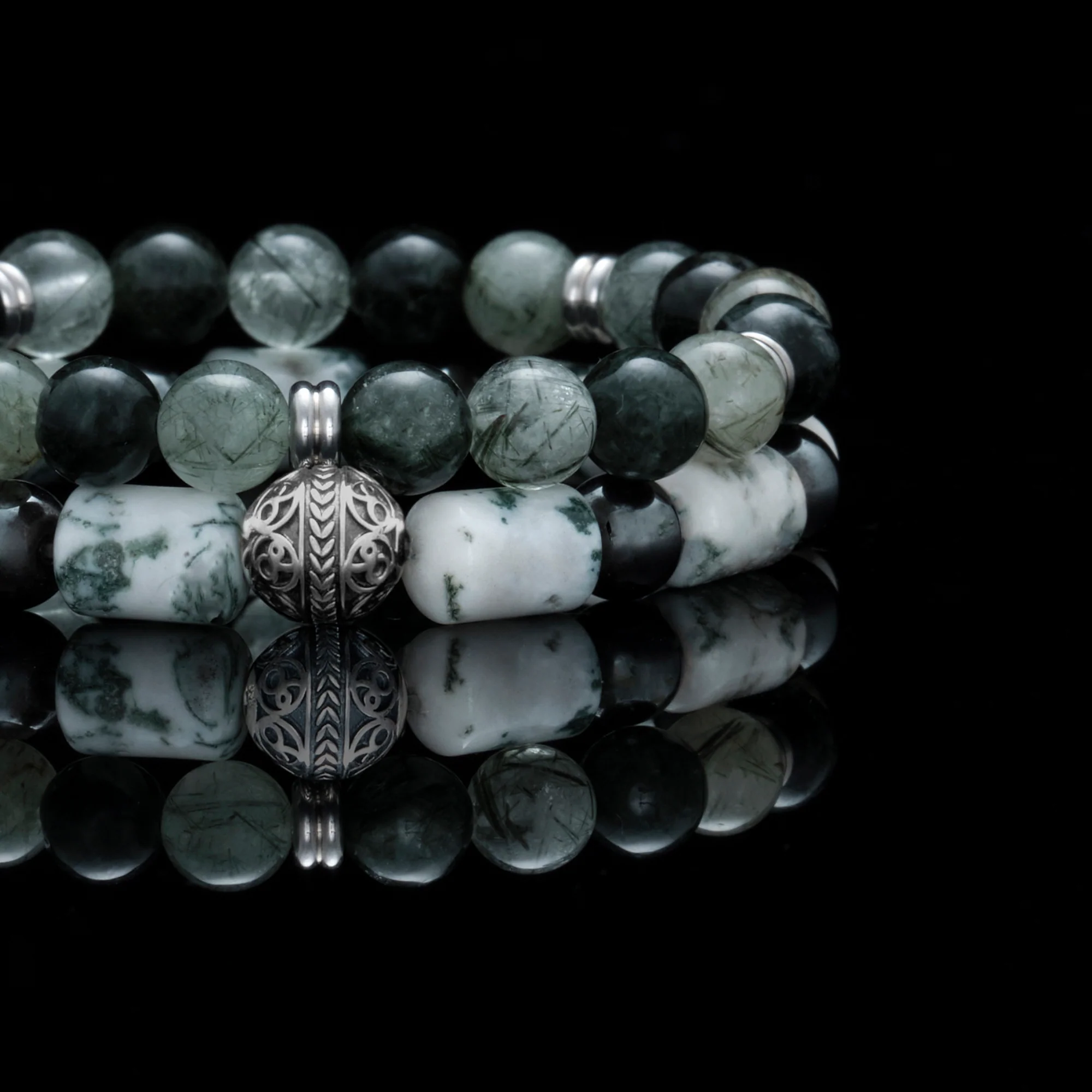 Salad | Men Stack Beaded Bracelets | Men Beaded Bracelet - Image 5
