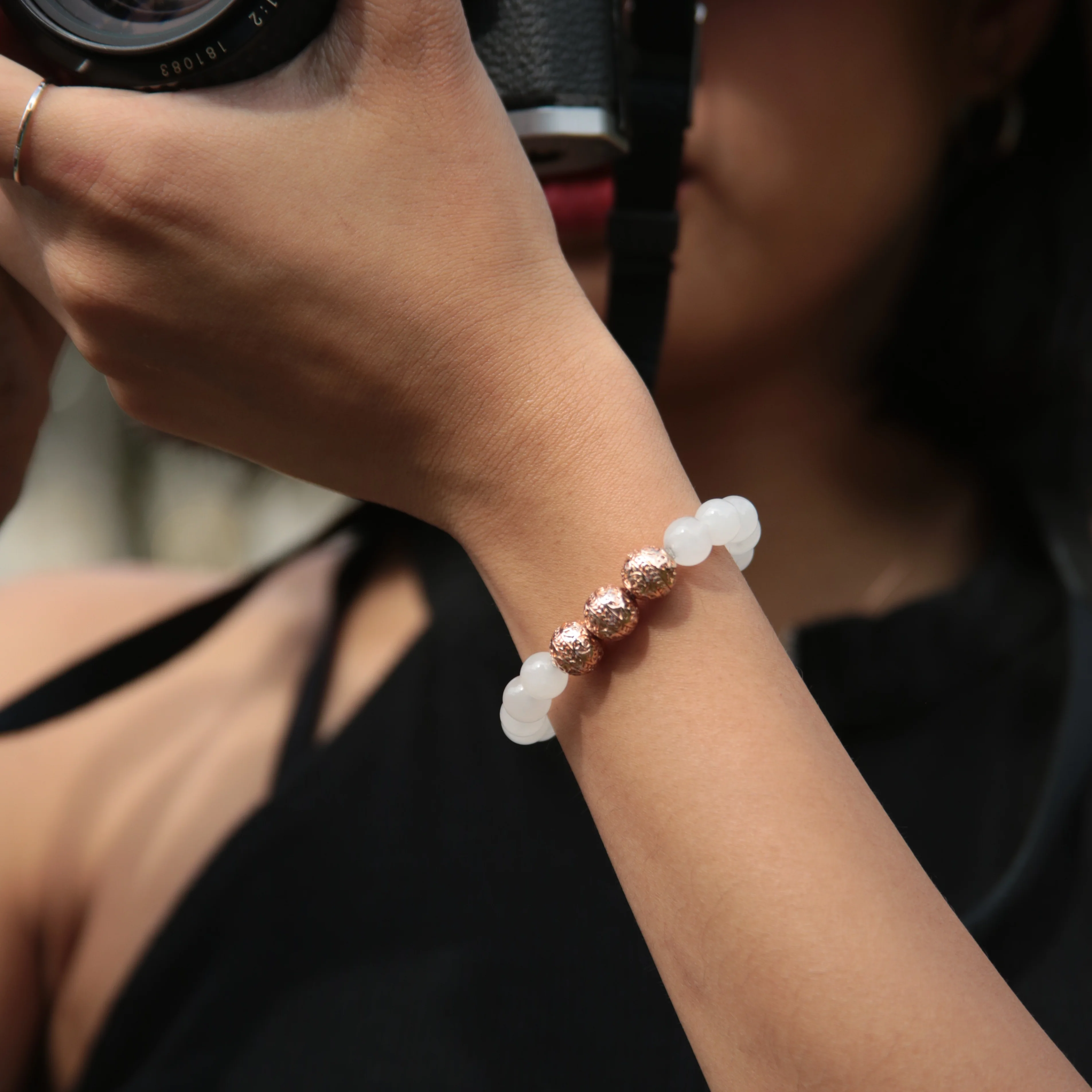 Rose Gold Classic White Jade - Image 4