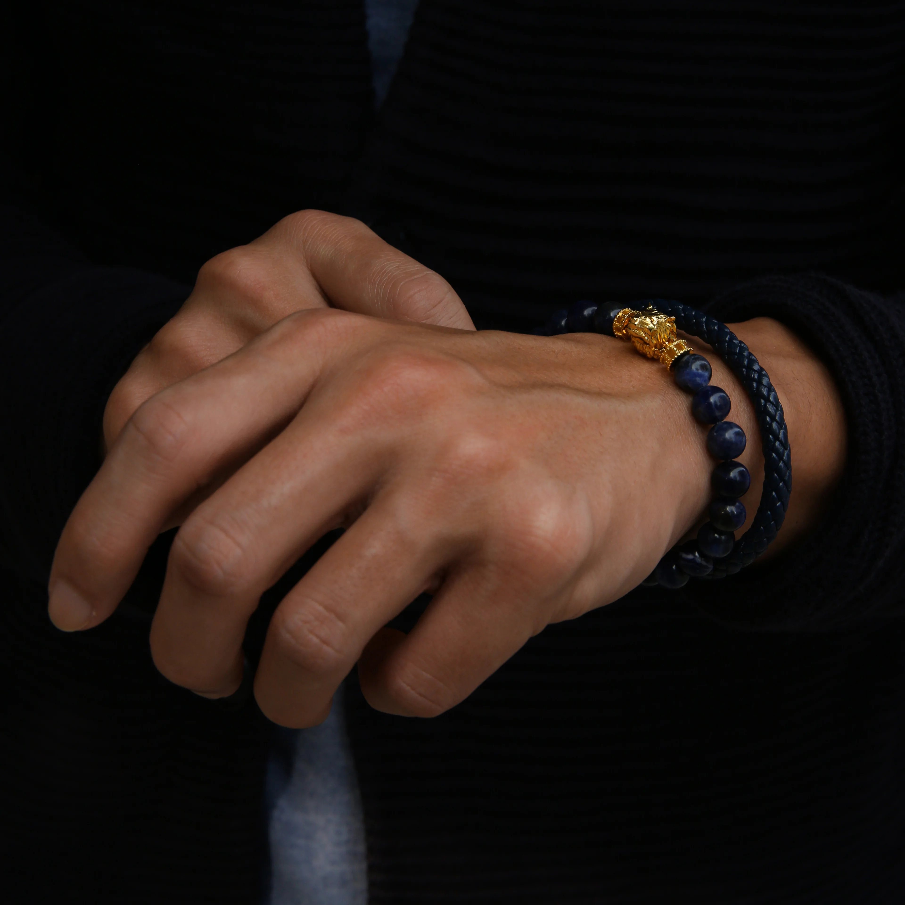 Wolf Bracelet In Sodalite - Image 3