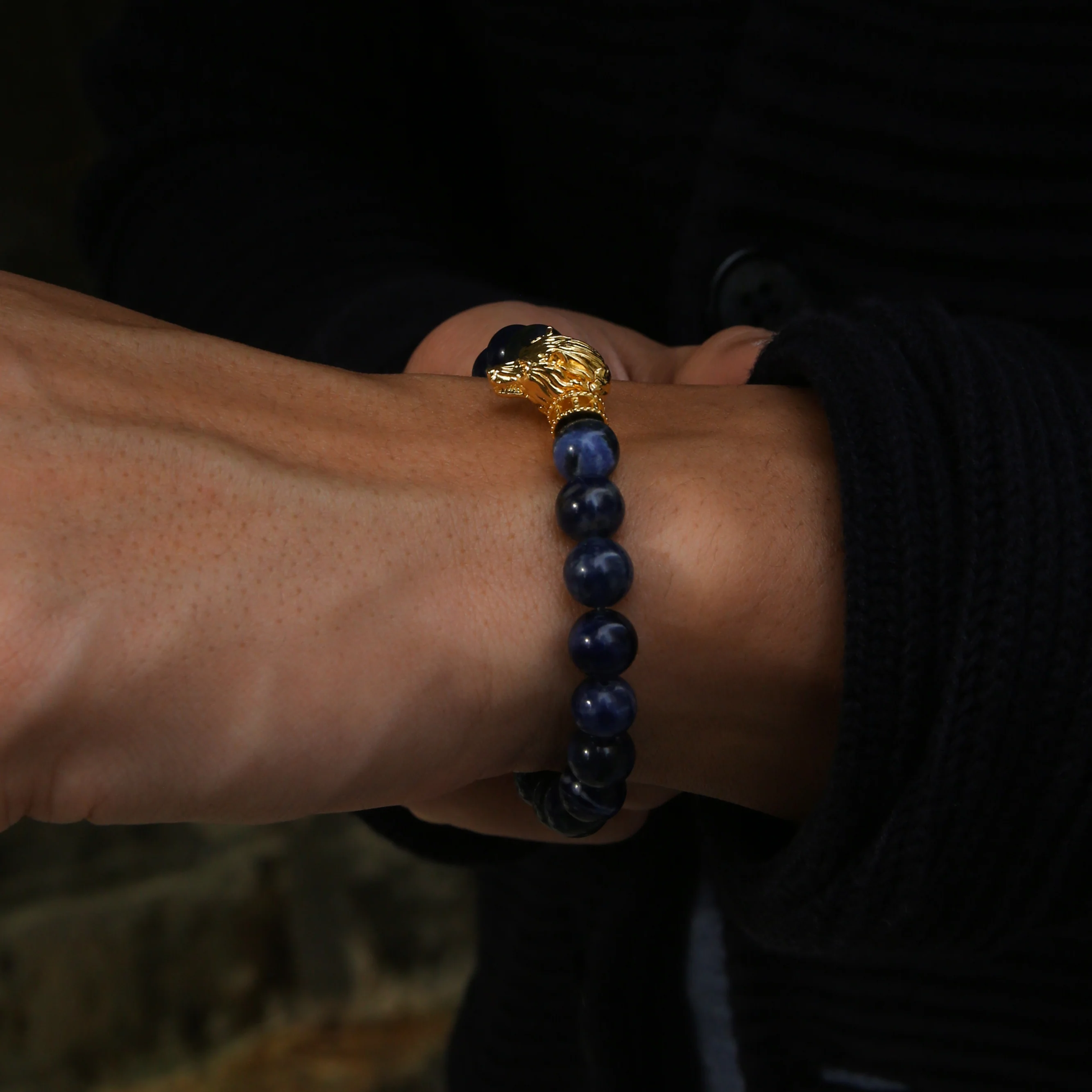 Wolf Bracelet In Sodalite - Image 4